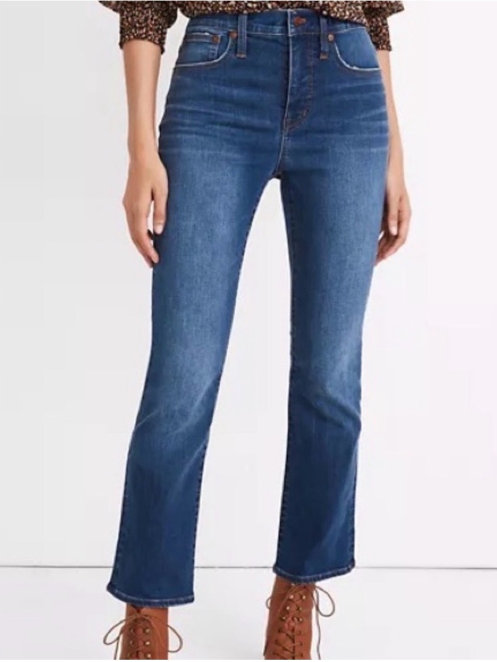 Madewell Cali Demi-Boot in Dark Wash